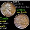 Image 1 : 1916-s Lincoln Cent 1c Grades Unc Details