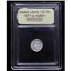 Image 4 : ***Auction Highlight*** 1871-p Seated Liberty Half Dime 1/2 10c Graded Choice+ Unc By USCG (fc)