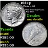 Image 1 : 1921-p Peace Dollar $1 Grades Unc Details