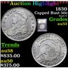 Image 1 : ***Auction Highlight*** 1830 Capped Bust Half Dollar 50c Graded Select AU By USCG (fc)