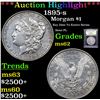 Image 1 : ***Auction Highlight*** 1895-s Morgan Dollar $1 Graded Select Unc By USCG (fc)