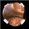 Image 2 : ***Auction Highlight*** NGC 1959-82 Mint error Lincoln Cent 1c Graded ms64 rb By NGC (fc)