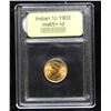 Image 4 : ***Auction Highlight*** 1903 Indian Cent 1c Graded Gem+ Unc RD By USCG (fc)