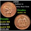 Image 1 : 1900 Indian Cent 1c Grades Choice+ Unc RB
