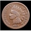 Image 2 : 1873 Open 3 Indian Cent 1c Grades vg+