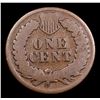 Image 3 : 1873 Open 3 Indian Cent 1c Grades vg+