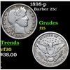 Image 1 : 1898-p Barber Quarter 25c Grades f+