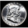 Image 2 : 1958-d Franklin Half Dollar 50c Grades Choice Unc+ FBL