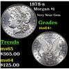 Image 1 : 1878-s Morgan Dollar $1 Grades Choice+ Unc