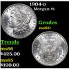 Image 1 : 1904-o Morgan Dollar $1 Grades GEM+ Unc