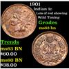 Image 1 : 1901 Indian Cent 1c Grades Select Unc BN