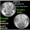 Image 1 : 1886-p Morgan Dollar $1 Grades Choice+ Unc