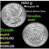 Image 1 : 1892-p Morgan Dollar $1 Grades Select Unc