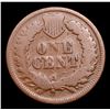 Image 3 : 1868 Indian Cent 1c Grades vg+