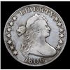 Image 2 : ***Auction Highlight*** 1806 Draped Bust Half Dollar 50c Graded vf++ By USCG (fc)