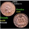 Image 1 : 1902 Indian Cent 1c Grades Choice AU