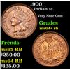 Image 1 : 1900 Indian Cent 1c Grades Choice+ Unc RB