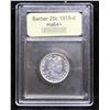Image 4 : ***Auction Highlight*** 1915-d Barber Quarter 25c Graded Choice+ Unc By USCG (fc)