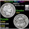 Image 1 : ***Auction Highlight*** 1903-s Barber Dime 10c Graded vf+ By USCG (fc)