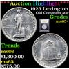 Image 1 : ***Auction Highlight*** 1925 Lexington Old Commem Half Dollar 50c Graded GEM+ Unc By USCG (fc)