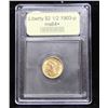 Image 4 : ***Auction Highlight*** 1903-p Gold Liberty Quarter Eagle $2 1/2 Graded Choice+ Unc By USCG (fc)