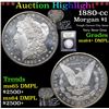 Image 1 : ***Auction Highlight*** 1880-cc Morgan Dollar $1 Graded Choice Unc+ DMPL By USCG (fc)