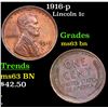 Image 1 : 1916-p Lincoln Cent 1c Grades Select Unc BN