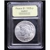 Image 4 : ***Auction Highlight*** 1935-p Peace Dollar $1 Graded Choice+ Unc By USCG (fc)