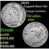 Image 1 : 1832 Capped Bust Half Dollar 50c Grades xf+