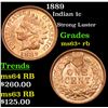 Image 1 : 1889 Indian Cent 1c Grades Select+ Unc RB