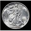 Image 2 : 1934-p Walking Liberty Half Dollar 50c Grades Select+ Unc