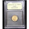 Image 4 : ***Auction Highlight*** 1899-p Gold Liberty Quarter Eagle $2 1/2 Graded Select Unc By USCG (fc)