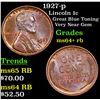 Image 1 : 1927-p Lincoln Cent 1c Grades Choice+ Unc RB