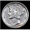 Image 2 : 1924-d Mercury Dime 10c Grades Select AU