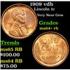 Image 1 : 1909 vdb Lincoln Cent 1c Grades Choice+ Unc RB