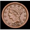 Image 2 : 1849 Braided Hair Large Cent 1c Grades vf++