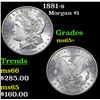 Image 1 : 1881-s Morgan Dollar $1 Grades GEM+ Unc