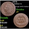 Image 1 : 1878 Indian Cent 1c Grades g+