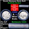 Image 1 : Buffalo Nickel Shotgun Roll in Old Bank Style Wrapper stamped 'Bell Telephone' 1928 & s Mint Ends