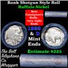 Image 1 : Buffalo Nickel Shotgun Roll in Old Bank Style Wrapper stamped 'Bell Telephone' 1929 & d Mint Ends