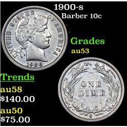 1900-s Barber Dime 10c Grades Select AU