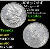 Image 1 : 1878-p 7/8tf Morgan Dollar $1 Grades Select Unc