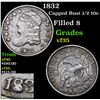 Image 1 : 1832 Capped Bust Half Dime 1/2 10c Grades vf++