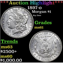 ***Auction Highlight*** 1897-o Morgan Dollar $1 Grades BU+ (fc)
