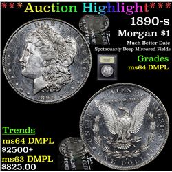 ***Auction Highlight*** 1890-s Morgan Dollar $1 Graded Choice Unc DMPL By USCG (fc)