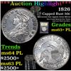 Image 1 : ***Auction Highlight*** 1826 Capped Bust Half Dollar 50c Graded Select Unc+ PL By USCG (fc)