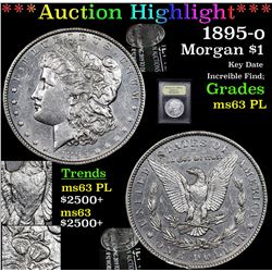 *** Highlight Of The Entire Auction*** 1895-o Morgan Dollar $1 Graded Select Unc PL By USCG (fc)