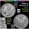 Image 1 : *** Highlight Of The Entire Auction*** 1895-o Morgan Dollar $1 Graded Select Unc PL By USCG (fc)