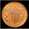 Image 2 : ***Auction Highlight*** 1864 Two Cent Piece 2c Graded Gem+ Unc RD By USCG (fc)