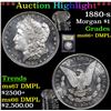 Image 1 : ***Auction Highlight*** 1880-s Morgan Dollar $1 Graded GEM++ DMPL By USCG (fc)